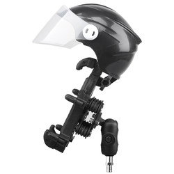 Electric vehicle mobile phone holder sun and rain hat with lens