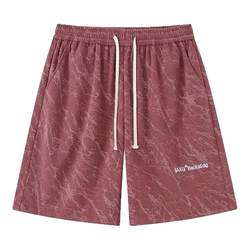 Summer thin sports basketball shorts for men, loose large size casual pants, American trendy versatile straight pants