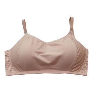Pasta underwear natural latex cotton small chest gathered thin summer anti -walking light bras student girl bra
