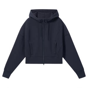 Decathlon SPW361583 sports jacket autumn women's short slim yoga top windproof and warm jacket SAX1
