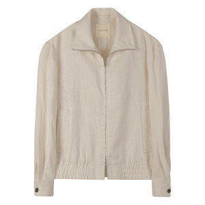 
[100% French linen] CULTUM old money style jacket for men, light and thin commuter machine washable Harrington jacket