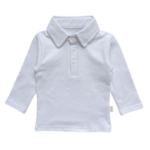 
Baby polo shirt spring and autumn winter lapel shirt boy pure cotton A-type thickened long-sleeved T-shirt baby base shirt autumn clothes