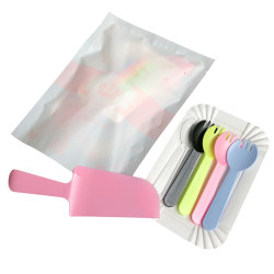 Cake Eco-Friendly Tableware Set Birthday Plastic Spoon Free Shipping