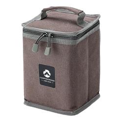 Komen Outdoor Multifunctional Storage Bag Foldable Canvas One-hand Bag Lamp Packaging Gas Tank Portable Canvas Bag