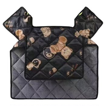 Electric vehicle windshield quilt is velvet and thickened in winter