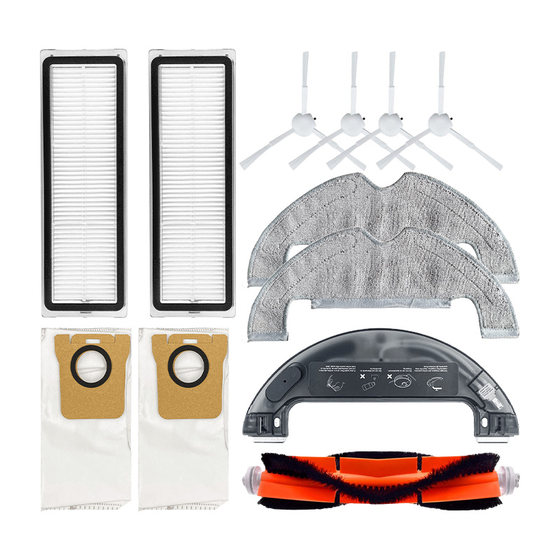 
Suitable for Xiaomi Mijia STYTJ05ZHM dust collection and sweeping machine accessories dust bag filter main side brush rag