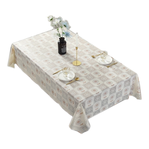 
Table cloth waterproof, scald, oil-proof, no-wash lace PVC dining table cloth Nordic tea table table mat desk ins student fabric