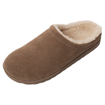THESOONG/furry boken shoes cow suede wool lining versatile toe slippers for women 8012