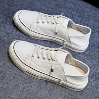 Летняя белая обувь, тонкая универсальная повседневная обувь, белые кроссовки, Гонконг, из натуральной кожи, коллекция 2023
