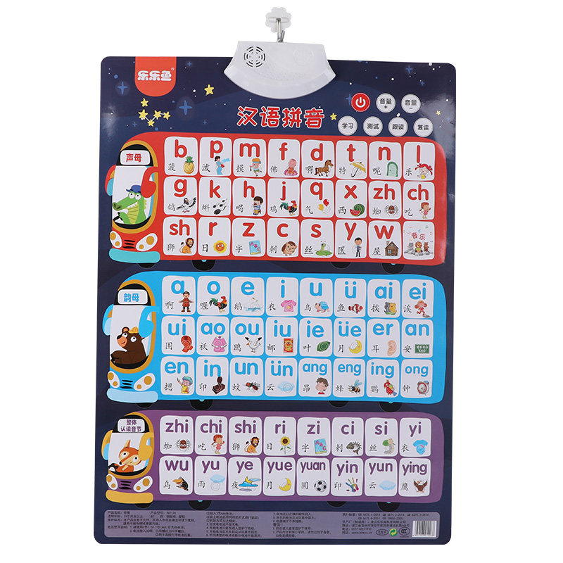 Chinese Pinyin Alphabet Wall Stickers for Learning and Education