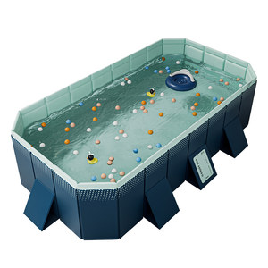 Large bracket swimming pool household children's mobile swimming pool adult outdoor folding water paradise exemption pool
