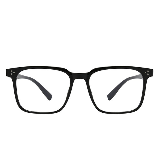 
Korean retro black frame myopia glasses with anti-blue light and prescription frame eyes for men, anti-radiation flat glasses
