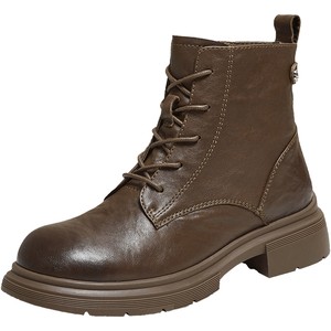 
TATA his and her boots 2025 winter new fashion boots short boots plus velvet women's shoes Martin boots WXB06DD5