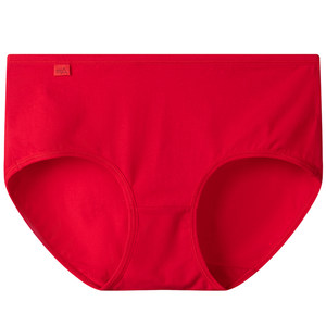 
Yi Zhishe Year of the Horse Ben Ming Nian underwear for women red cotton schoolgirl mid-waist briefs big red underwear for women cute