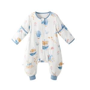 Aibedila baby gauze sleeping bag summer thin summer baby children 3 to 6 years old anti-kick quilt universal
