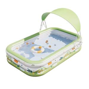 Elastic swimming pool Children's family thickened baby baby large inflatable pool Children family adult drama pool