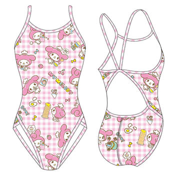 Zhuke mid-hip suspender with chest pad swimsuit Melody