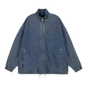 BJHG reckless American jacket denim jacket men's spring 2026 new washed retro trendy tops for women