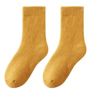 
Hengyuanxiang Wool Warm Socks Women's Winter German Velvet Heated Plus Velvet Thickened Autumn and Winter Coldproof Super Thick Mid-Tube Socks