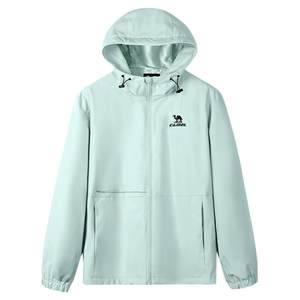 
Camel Sports Jacket Men's and Women's Winter Velvet Hooded Windproof Outdoor Soft Shell Water-Repellent Mountaineering Clothing