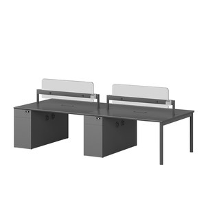 Geo Q8 office desk chair combination office staff desk simple modern 4-person card desk