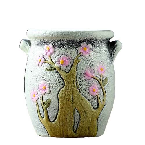 Сочные цветочные горшки, старые керамические стопки, специальный расчистка, креативные суккуленты, маленькие цветочные горшки, глина большого диаметра, новая грубая керамика