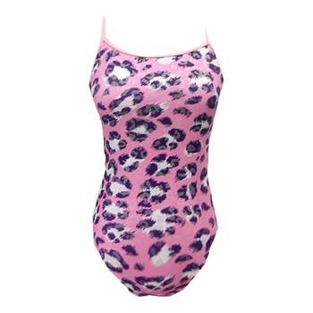 AEMIA leopard print slimming and backless triangular swimsuit
