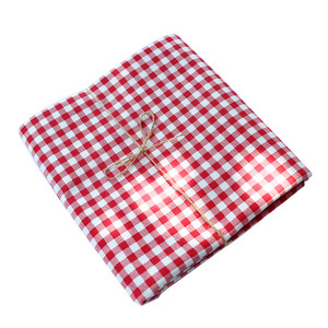 
Simple festive festival red plaid table cloth cotton linen simple dining table coffee table fabric home light luxury book desk cover cloth