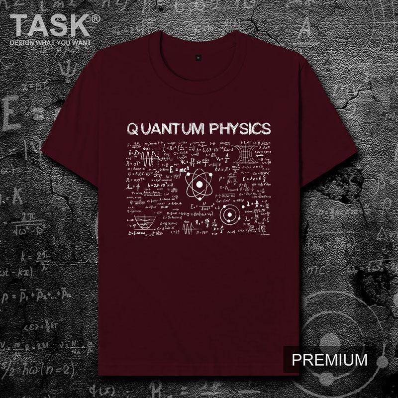 量子力学原子相对论数学公式物理理科创意短袖T恤学生男女设 无界