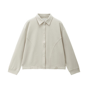 
Giordano Windproof Jacket Women's 2026 Spring New Bone Broken Loose Shoulder Sleeve Lapel Jacket 05376469