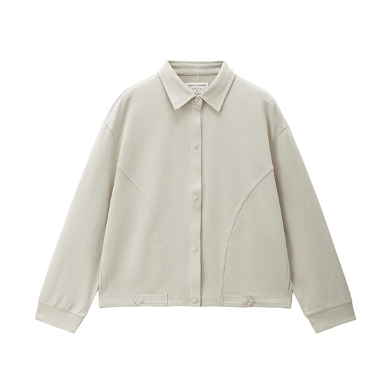 
Giordano Windproof Jacket Women's 2026 Spring New Bone Broken Loose Shoulder Sleeve Lapel Jacket 05376469