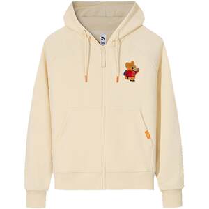 
ANTA Dumeng Town Collaboration丨Casual Style Sweater Jacket Women's Loose Embroidered Hooded Cardigan 162548730
