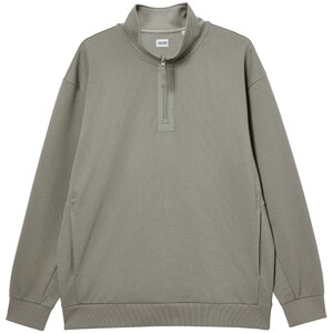 
[AT Series] Jack Jones Men's Spring Sweater Top Half Zipper Loose Stand Collar Ribbed Trendy Long Sleeves