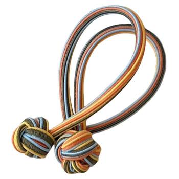 High ponytail, non-flattened hair rope for girls, button hair rope