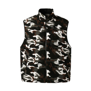 Novacam American casual double -sided wearing short -sized velvet fans camouflage vest men's warmth shoulder vest