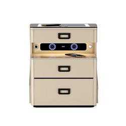Tiger Brand New Bedside Cabinet Safe Invisible Smart Bedside Safe Home 2023 New Bluetooth Speaker Dual Wireless Charging Wifi Remote Monitoring Fingerprint Lock Voice Light Anti-theft Cabinet