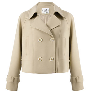 
Yisha Bufei 2025 new autumn clothing retro temperament slim short windbreaker casual style short Yunsang