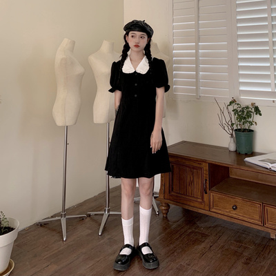 taobao agent Doll, fitted dress, plus size, 2023 collection, doll collar