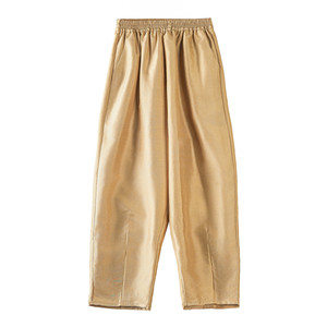 
Mulberry Silk Fashion Harem Pants Double Palace Silk Small Casual Nine-Point Pants 2026 New Banana Pants Women's Summer