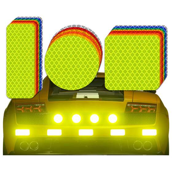 
3M electric vehicle reflective sticker anti-collision warning sign car body personal sticker luminous night bicycle reflective strip
