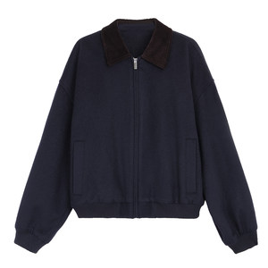 
Maven Lin Commuting Intelligent Retro Lapel Wool Woolen Jacket Women's Loose Commuting Short Woolen Jacket