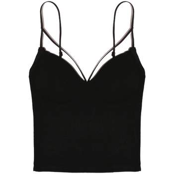 DPlay knitted integrated suspender vest