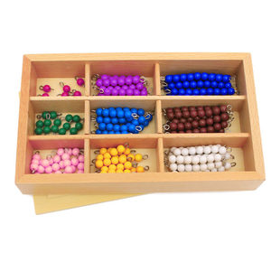 
Montessori 1-9 short beaded Montessori Mathematics Color Yellow Beaded Sticks Mongolian Mathematics Teaching Aids Kindergarten