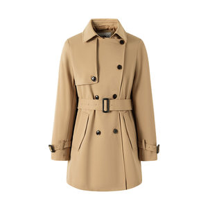 Navigare Italian Sailing Boat Middle Long Trench Jacket Jacket Female Small Leisure Permanent Jersey