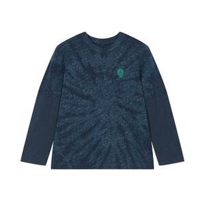 
[New] Pengma big children's T-shirt long-sleeved bamboo cotton round neck 26 spring clothing for boys and girls pomme de terre