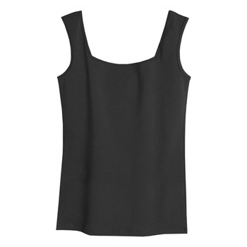 Modal square collar suspender vest for women in summer slim fit outside with wide shoulder straps and beautiful back cover pair of breasts and sleeveless top