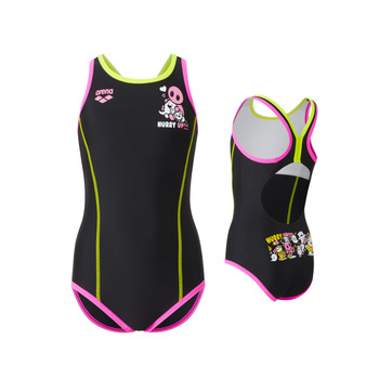 
arena Arena 2025 new product for girls with cute high elasticity and chlorine-resistant sports one-piece sleeveless triangle swimsuit