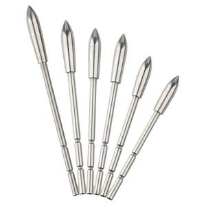 
Bow and arrow compound recurve outdoor target shooting and archery counterweight target head 4.2/6.2mm stainless steel insert target head