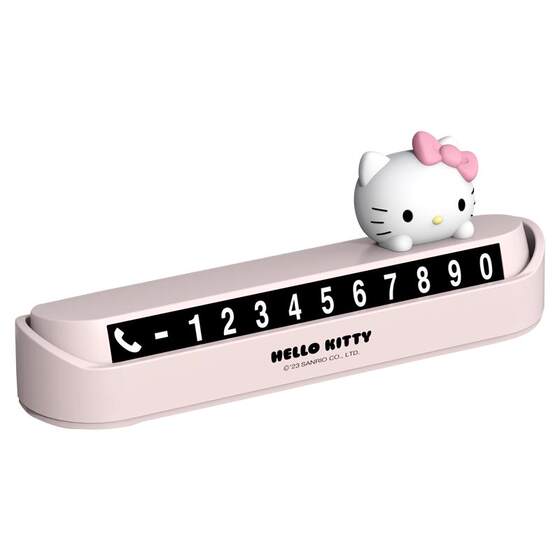 
Kitty moves the car phone number temporary parking number plate advanced car parking plate luminous car ornament for female students