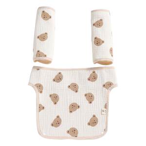 
Beiyinke baby two dog carrier saliva towel shoulder waist stool universal teething towel chest pure cotton gauze bib